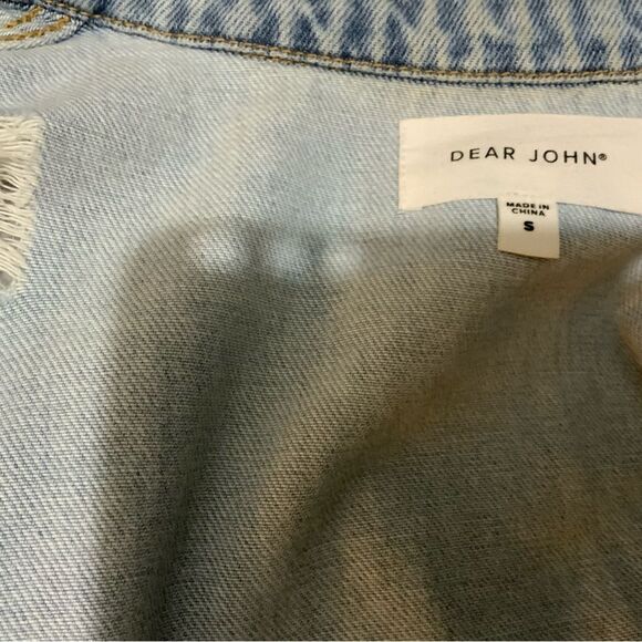 Dear John denim jean jacket cut out size S - Picture 10 of 13